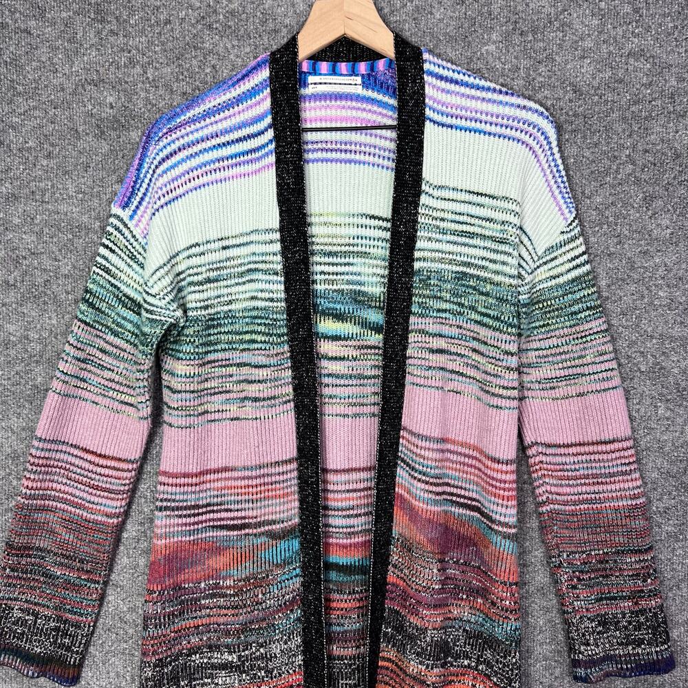 Anthropologie Space-Dyed Longline‎ Cardigan Multi color Size XS/S - Picture 4 of 10